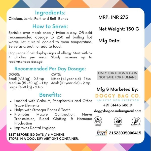 Natural Bone Powder - 100 g - Image 3